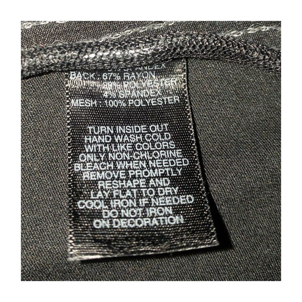 WHBM Black Silver Sequin Tank Women Party Top Stretch Scoop Neck - Picture 11 of 12